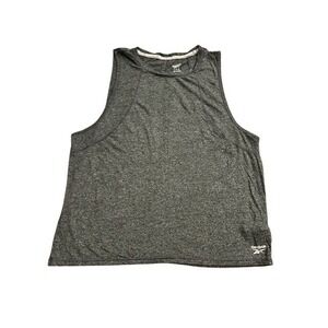 Reebok Unisex Sleeveless Gray Tank Size Large